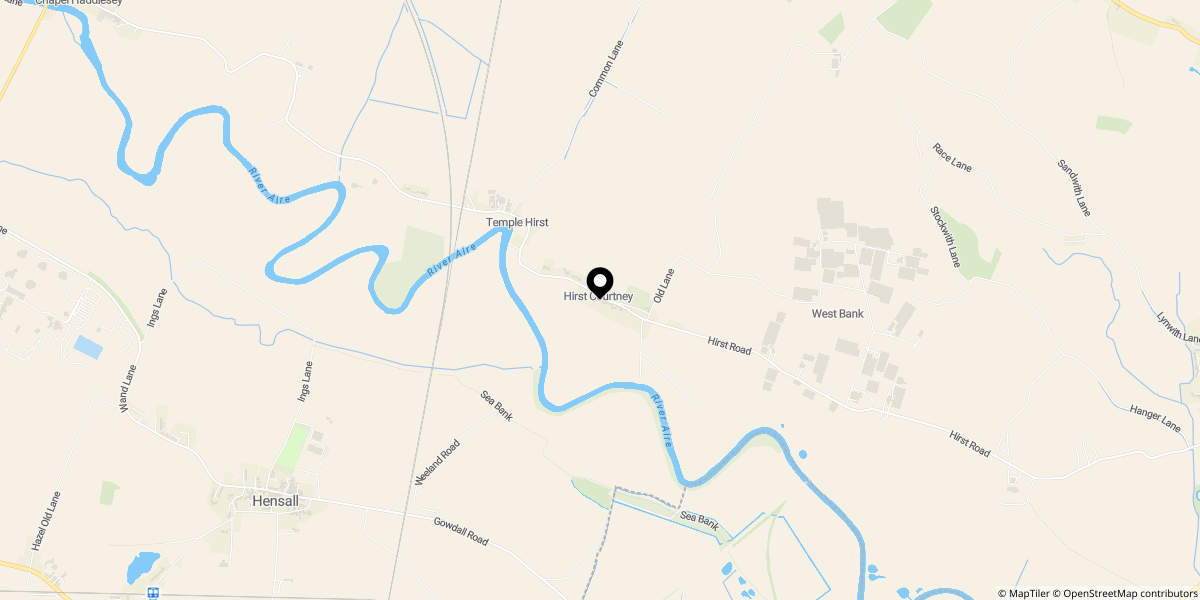 Approximate location of Main Road, Hirst Courtney, Selby, YO8 8QT